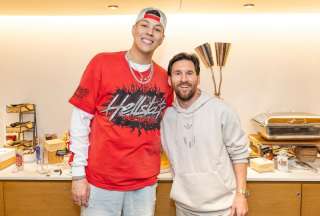 En el Super Bowl se reunieron dos grandes del deporte mundial: Messi y Jackson Mahomes.