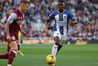 Moisés Caicedo y Pervis Estupiñán jugaron su último partido de la Liga inglesa antes de unirse a la Selección