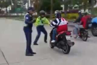 El motociclista intentaba escaparse de un punto de control de la ATM.