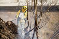 Así está la situación de los incendios forestales en Ecuador por la crisis de agua. 