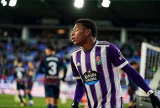 Gonzalo Plata participó en la goleada del Valladolid con una asistencia