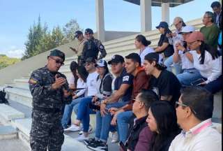 Policía dio charlas de seguridad a líderes barriales de Quito. 