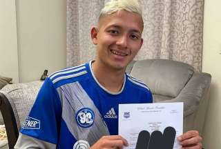 Kevin Rivera fue fichado por Emelec en 2022; ahora juega a préstamo en Libertad.