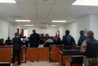 La audiencia del Caso Pampa se efectuó en el Complejo Judicial Norte de Quito.