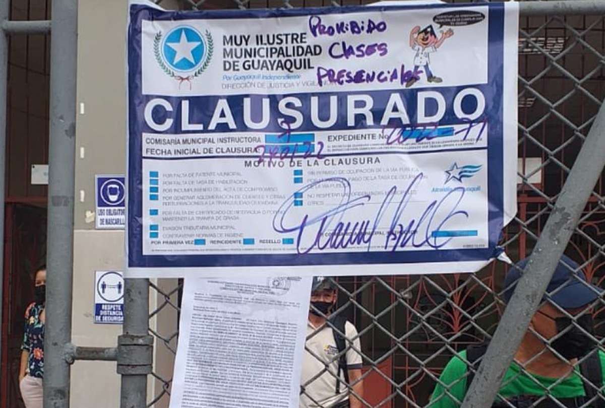 Ministerio de Educación tomará acciones por clausura de escuelas en Guayaquil