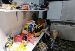 El control sanitario reveló condiciones de higiene inadecuadas en la bodega del local.