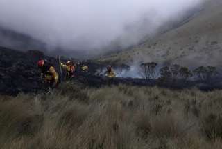 En los trabajos de extinción y control de este incendio, los bomberos desplegaron 35 uniformados.