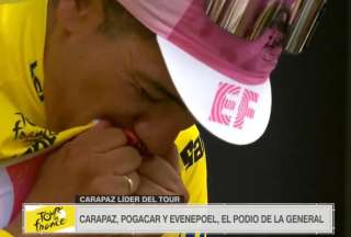 El ecuatoriano Richard Carapaz lidera la tercera etapa del Tour de Francia.