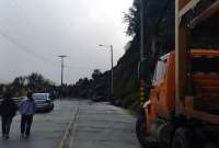 Un nuevo deslizamiento ocurrió en la vía Cuenca-Molleturo. La carretera sigue cerrada. 