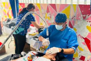 Se realizó una activación en el parque Viernes Santo, en el sur de la ciudad, que beneficia a 450 familias. 