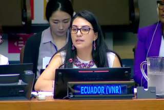 La secretaria de Planificación, Sariha Moya, reafirmó el compromiso de Ecuador con los objetivos de desarrollo sostenible en la Agenda 2030.