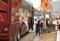 La parada de buses en la Vía Perimetral será inhabilitada por el inicio de construcción del Terminal Terrestre Municipal Costa.