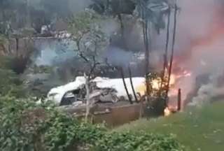 Un avión con 62 personas a bordo se estrelló en una zona residencial de Sao Paulo. Reportan medios internacionales.