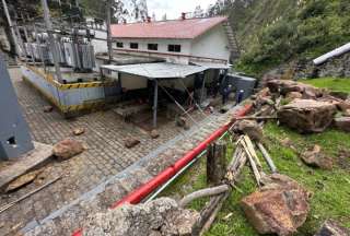 Gobierno repara Central Hidroeléctrica Saymarín, afectada por un deslizamiento de tierra.