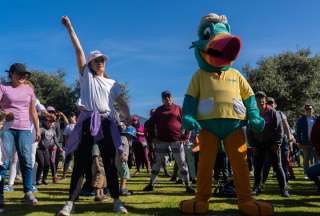 5000 personas participaron en la caminata para concientizar sobre la lactancia materna. 