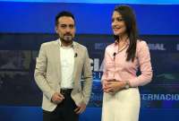Édison Saavedra y Sofía Vintimilla serán los presentadores de Noticias 7 Internacional por EcuadorTV. 