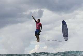 La fotografía de Gabriel Medina se convirtió en una de las imágenes más virales de los Juegos Olímpicos. 