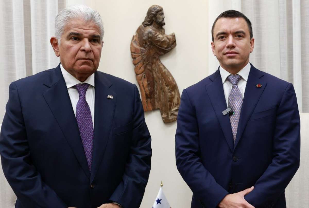 Daniel Noboa y el presidente de Panamá, José Raúl Mulino, mantuvieron una reunión en España
