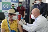 Vicepresidente Borrero supervisó puntos de vacunación