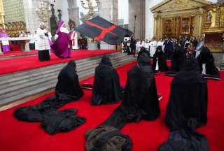El ritual religioso, único en el mundo, se realizó en Quito.
