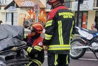 Accidente en Quito dejó cuatro heridos