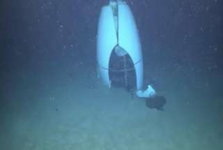 Los restos del submarino Titán fueron hallados muy cerca de la proa del Titanic.