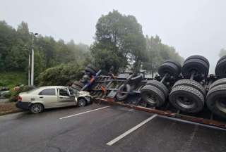 Al menos tres emergencias se reportaron en Quito, la mañana de este jueves, 12 de febrero de 2025, por las lluvias. 