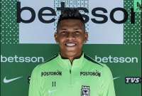 Billy Arce fue confirmado como nuevo jugador del Atlético Nacional de Medellín.