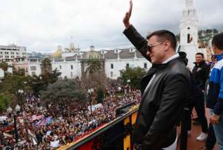 El presidente Daniel Noboa goza de una alta aceptación, antes de las elecciones en febrero del domingo 9 de febrero.