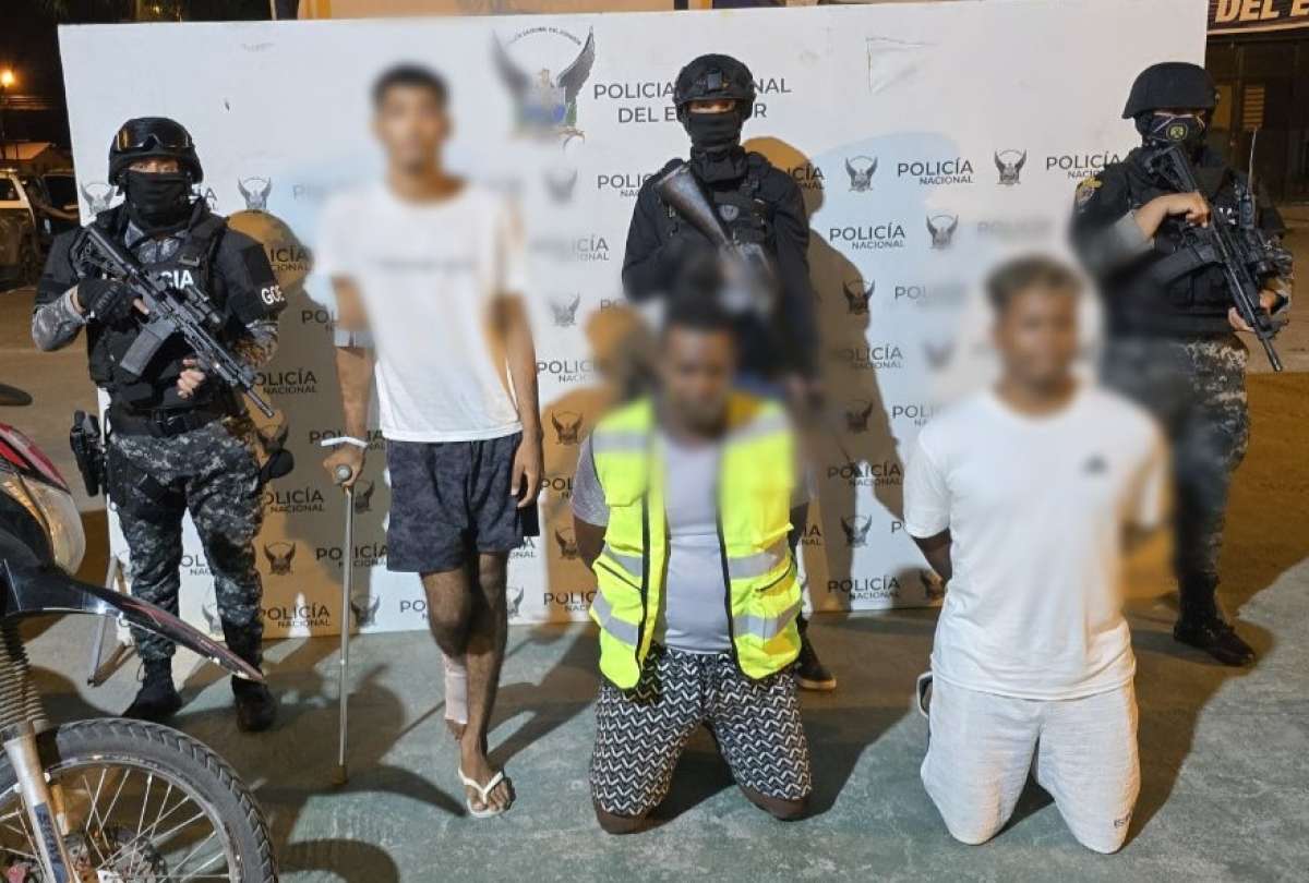 Policía Nacional capturó a presuntos extorsionadores del GDO “Los Tiguerones” en Esmeraldas