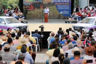 Presidente Noboa impulsa el sector agropecuario en Daule frente a la sequía