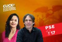 Conoce a tu candidato: Pedro Granja y Verónica Silva, del Partido Socialista Ecuatoriano (PSE).