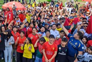 Los hinchas ecuatorianos le cantaron el 'feliz cumpleaños' a Cristiano Ronaldo