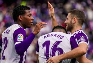 Gonzalo Plata fue titular en la victoria del Real Valladolid