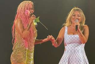Amaia Montero y Karol G cantaron en Madrid. 