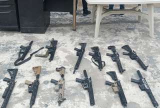 La Policía Nacional halló armamento de uso militar en un operativo al norte de Milagro.