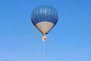 El globo aerostático se desplomó 