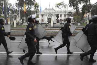 El ministro del Interior, Juan José Santiváñez, reconoció la magnitud de la crisis. 