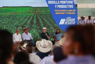 Noboa participó de la entrega de insumos agrícolas en Paján