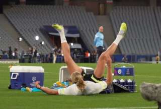 Halaand sufrió una caída en el entrenamiento del Manchester City