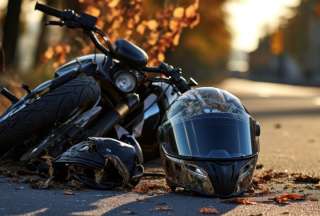 ¡Increíble! Un motociclista es arrastrado por una moto y sobrevive para contarlo