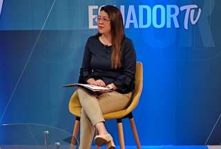 Andrea Arrobo, ministra de Energía, explicó los alcances de la Ley de Competitividad Energética. 