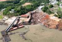 Un deslizamiento de tierra podría haber dejado a 200 personas atrapadas en Brasil. 