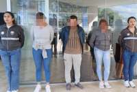 En un operativo realizado en Quito, detuvieron a miembros de un grupo de sacapintas que robaron en entidades bancarias en Cuenca; sustrajeron más de USD 35.000. 