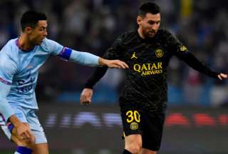 Así fue el saludo entre Lionel Messi y Cristiano Ronaldo sobre el campo de juego