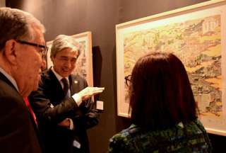 Keiichiro MORISHITA, embajador del Japón en Ecuador, participó en la inauguración de la Exposición Itinerante “El Arte Superlativo de Japón”. 