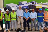 El presidente Daniel Noboa anunció la culminación de la reconstrucción de la ede municipal de Portoviejo.