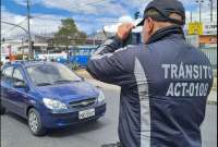 Los agentes de tránsito harán controles con normalidad por el pico y placa. 