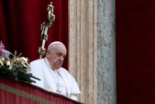 El papa Francisco pidió el fin de la guerra entre Israel y Hamas, durante el mensaje de Navidad.