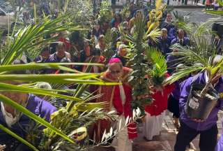 Procesiones por el Domingo de Ramos se realizaron en varias ciudades del país. 